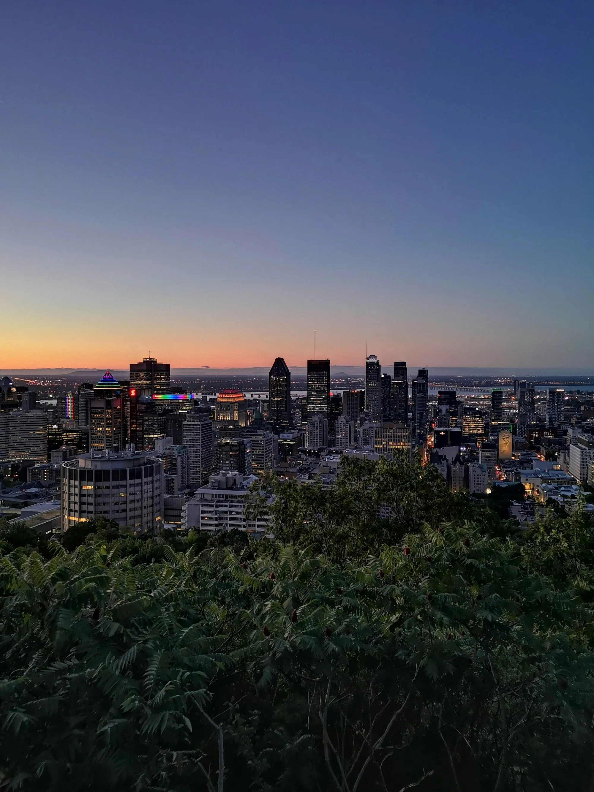 Downtown Montreal skyline